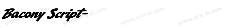 Bacony Script字体转换 Bacony Script字体转换